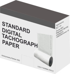 PAPIER UNIWERSALNY DO TACHOGRAFÓW CYFROWYCH <br> (3 rolki)